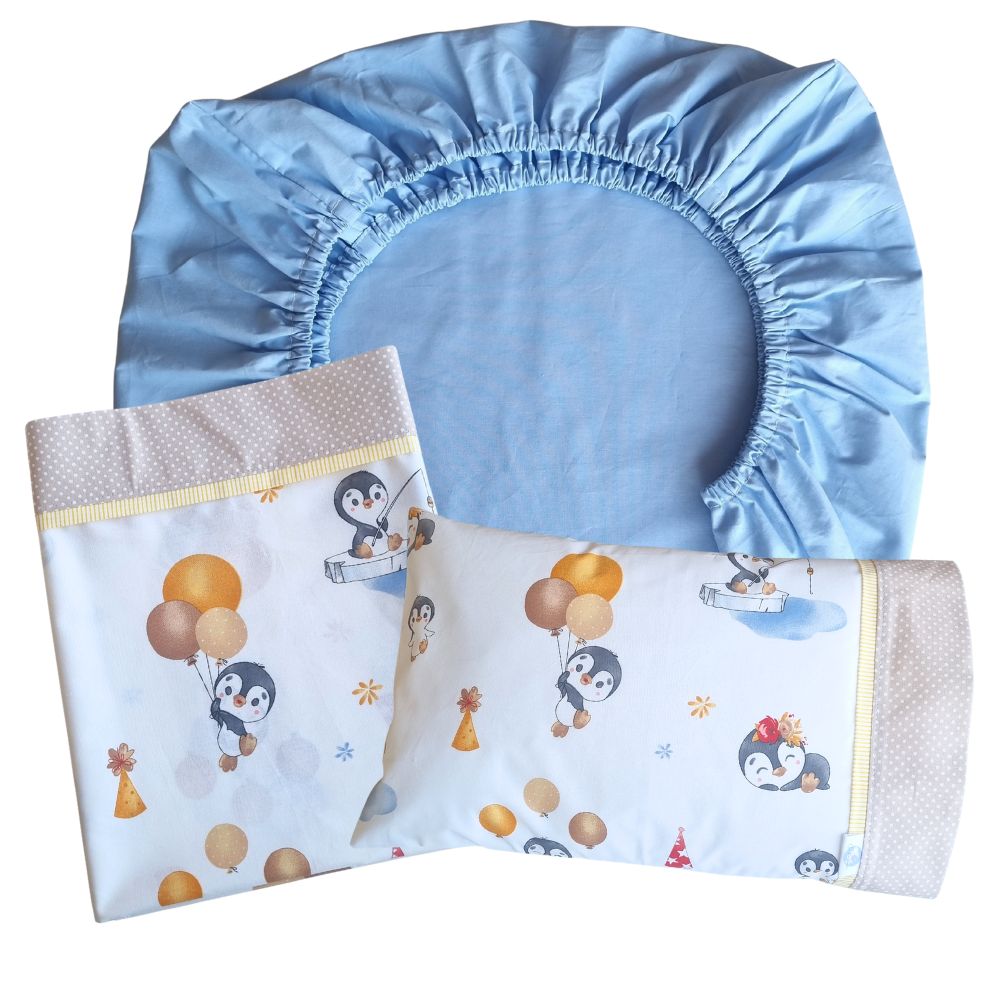 Set Colecho 3 Piezas - Animales Tiernos: Pingüinos