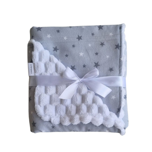 Frazada de Bebé Suave de Algodón 75 Cm X 75 Cm Diseño Mini Estrellas