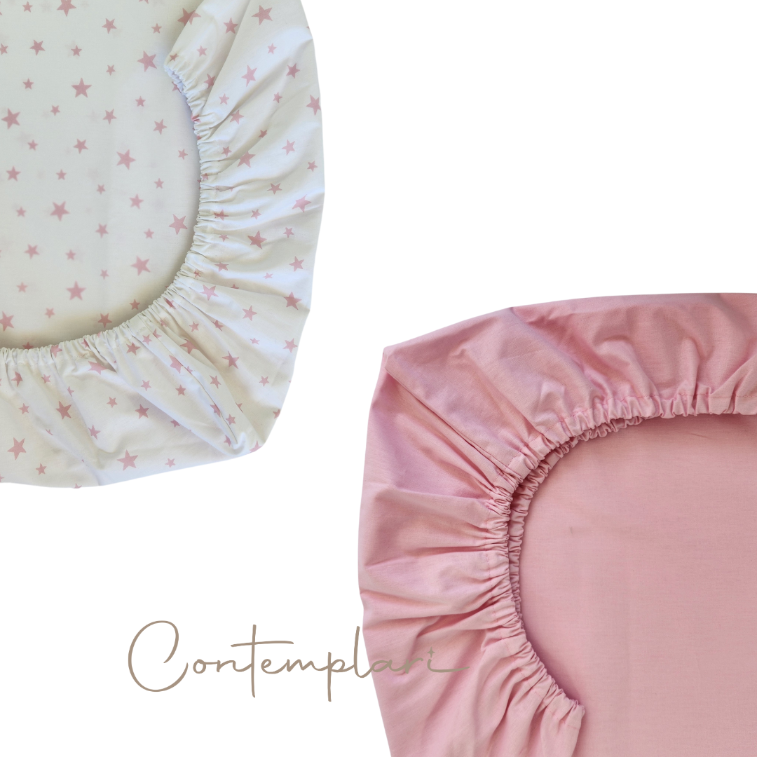 Set de 2 Sábanas Bajeras para colecho Mini Estrellas