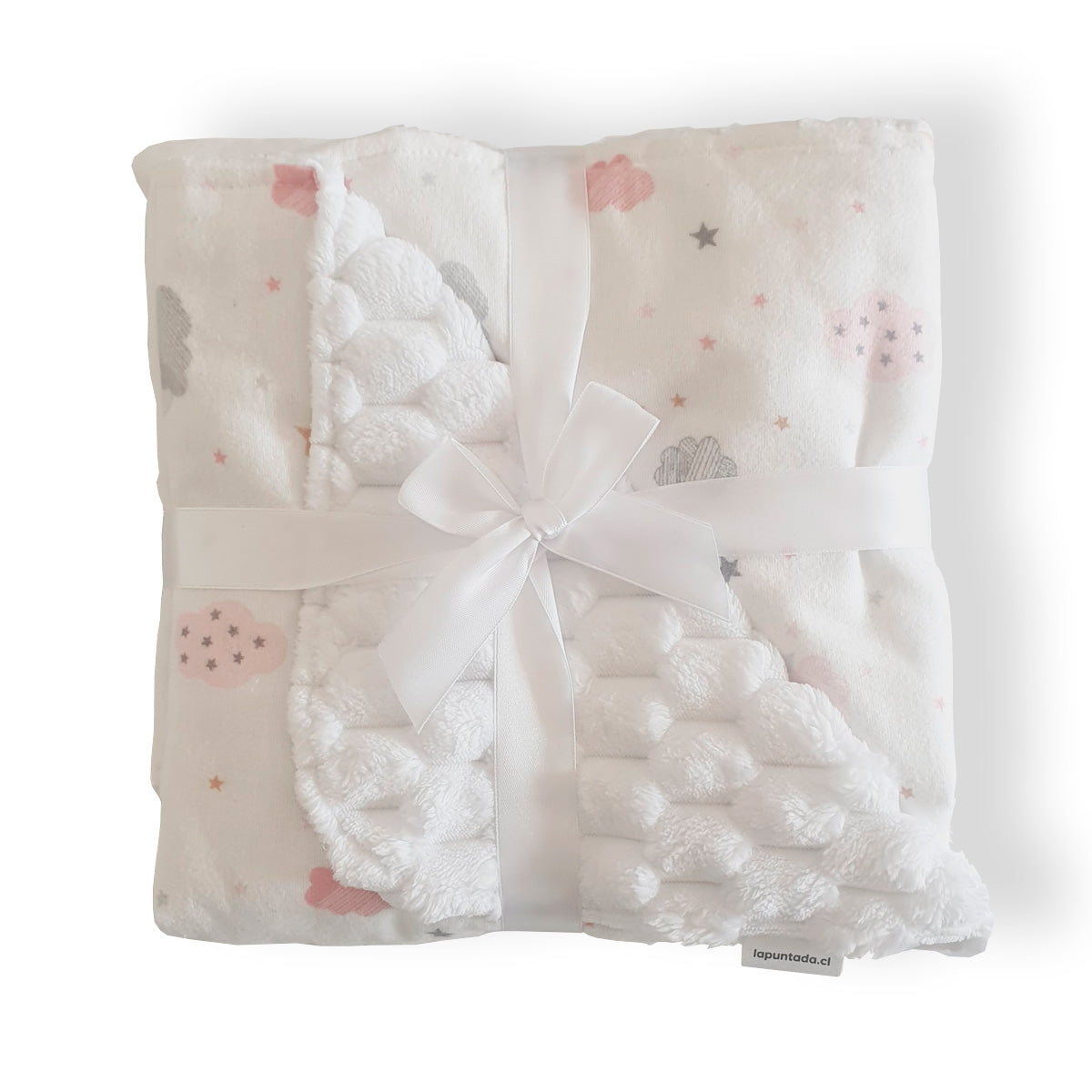Frazada de Bebé Suave de Algodón 75 Cm X 75 Cm Diseño de Nubes