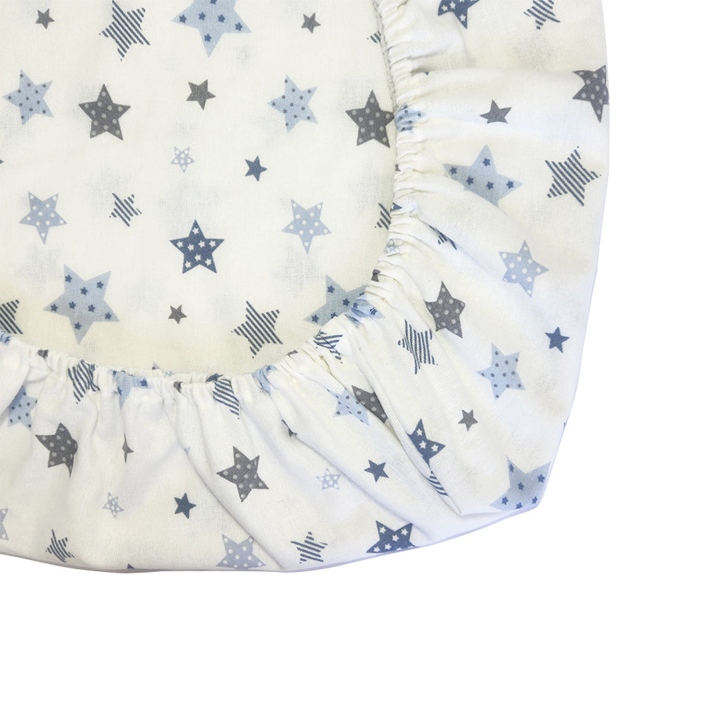 Sabana Moletón 100% Algodón para Colecho Especial Estrellas