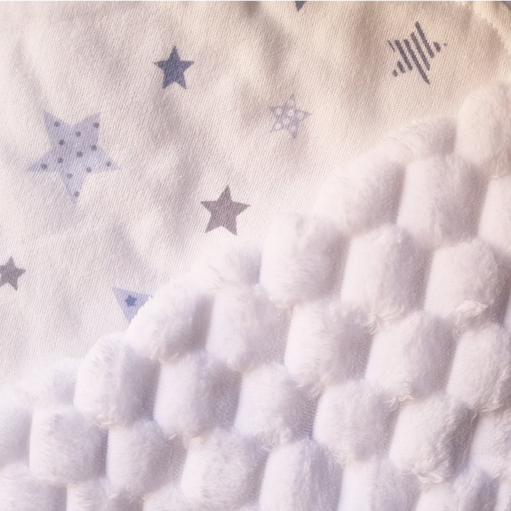 Frazada de Bebé Suave de Algodón 75 Cm X 75 Cm Diseño de Estrellas