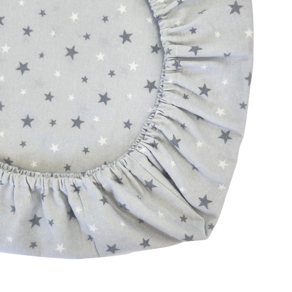 Sabana Moletón 100% Algodón para Colecho Especial Estrellas