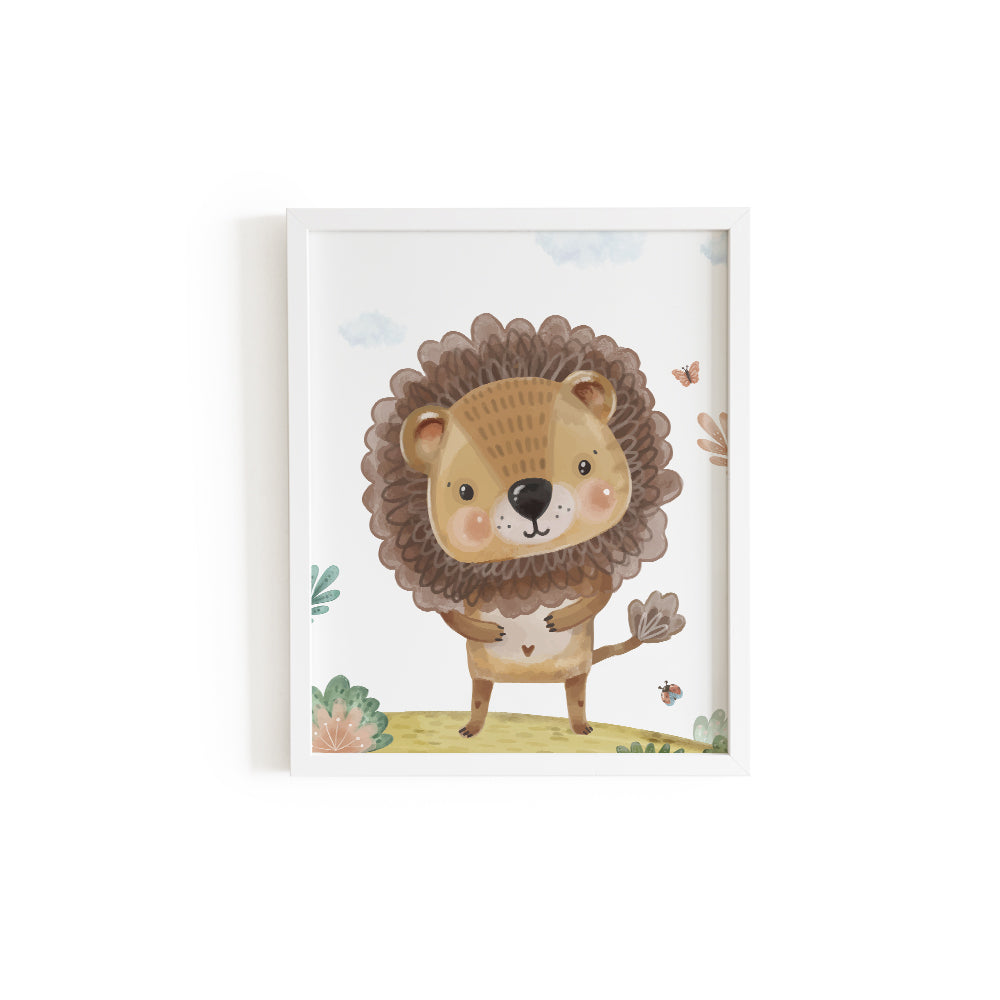 Cuadro decorativo para la habitación del bebé Motivo Animales