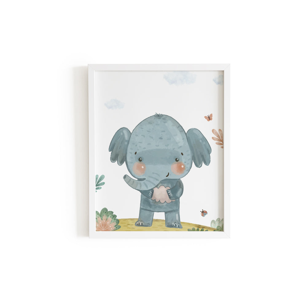 Cuadro decorativo para la habitación del bebé Motivo Animales