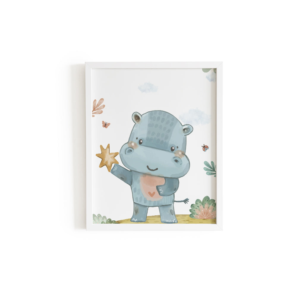 Cuadro decorativo para la habitación del bebé Motivo Animales