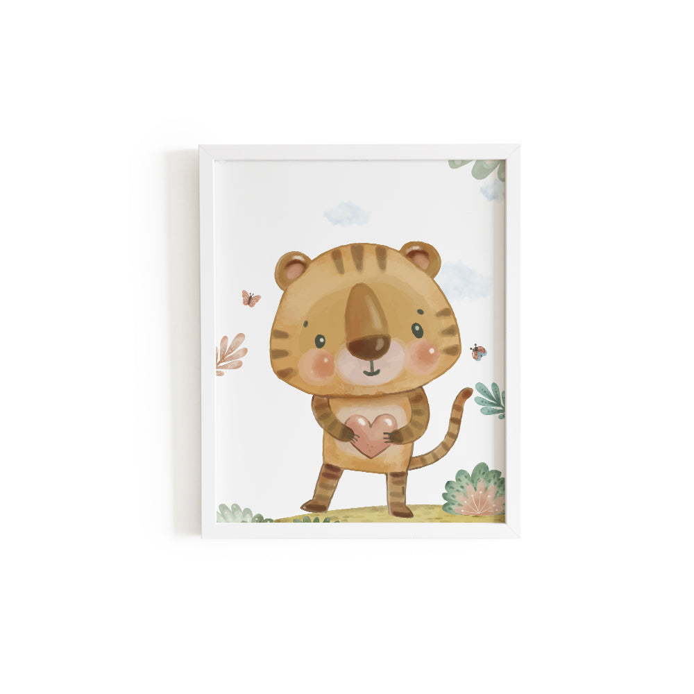 Cuadro decorativo para la habitación del bebé Motivo Animales