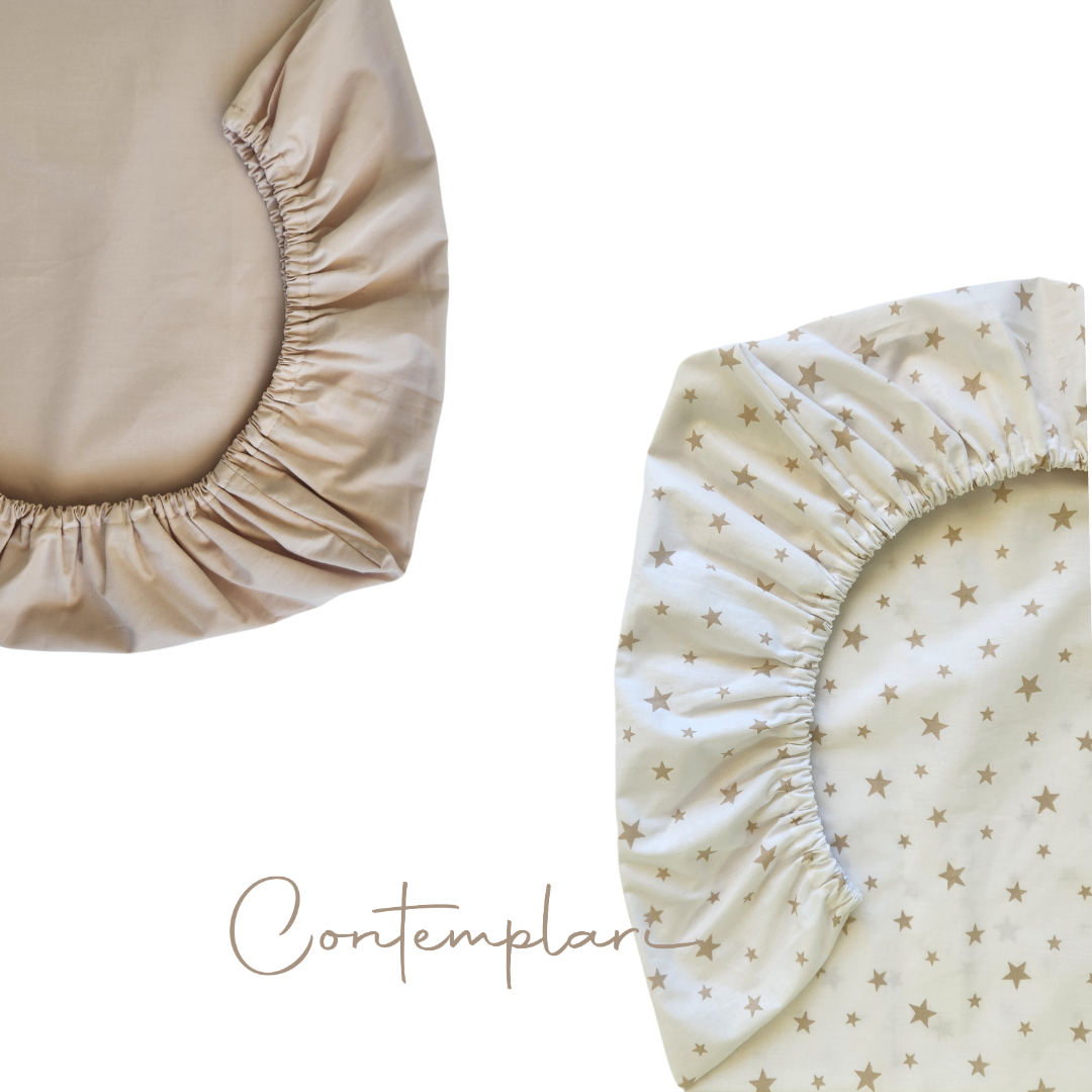 Set de 2 Sábanas Bajeras para colecho Mini Estrellas