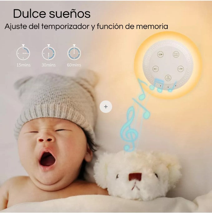 Máquina Lámpara Ruido Blanco Para Dormir Bebé Y Luz Nocturna