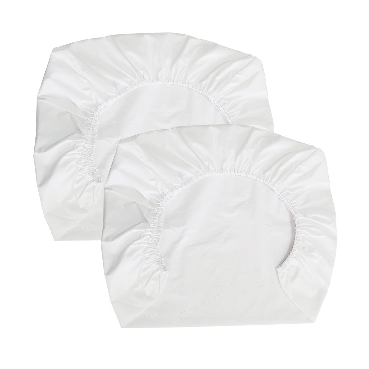 Set de 2 Sábanas Bajeras para Cuna Pack and Play Blancas