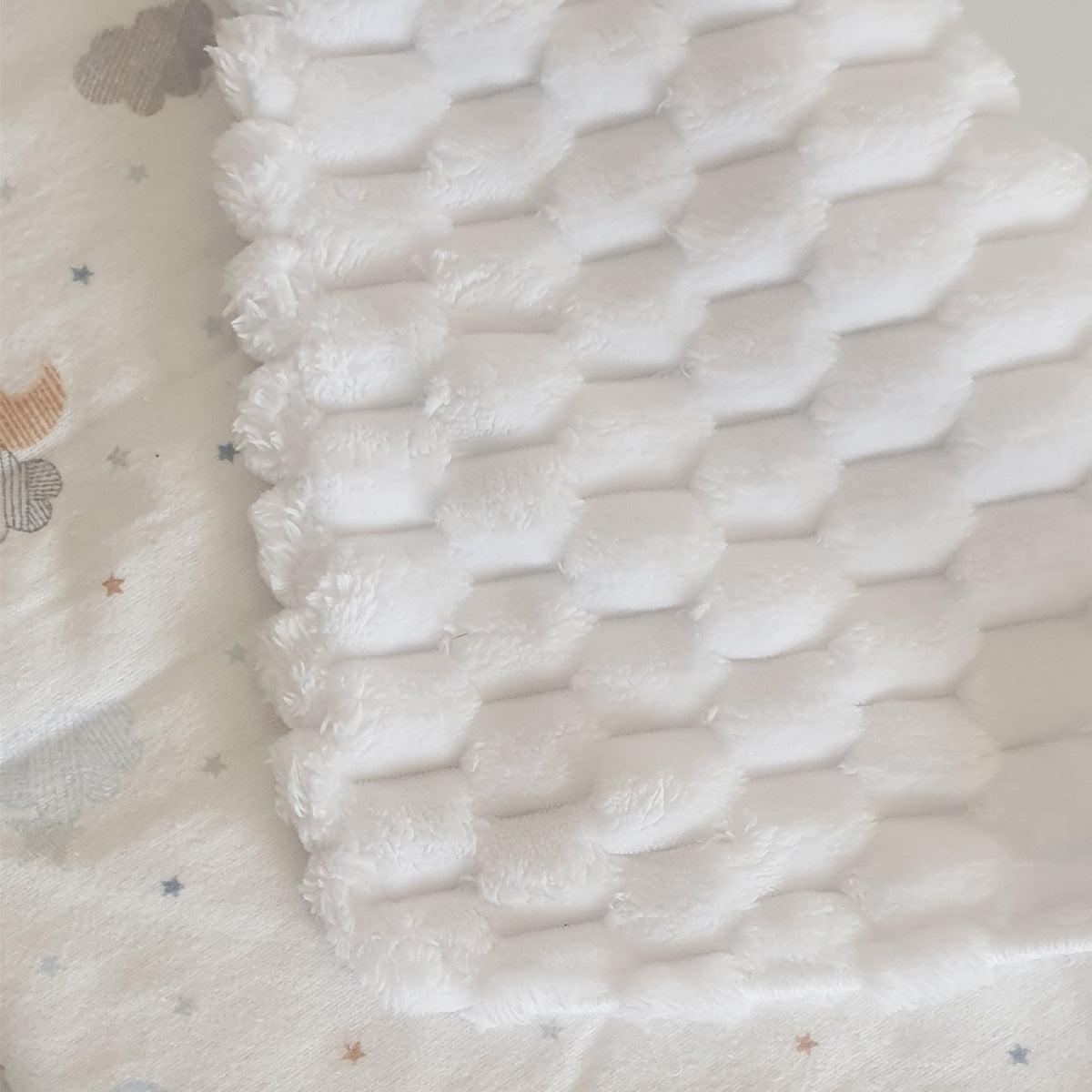 Frazada de Bebé Suave de Algodón 75 Cm X 75 Cm Diseño de Nubes