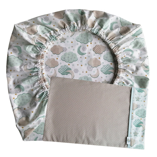 Sabana Bajera Colecho y Funda de Almohada Diseño Invierno