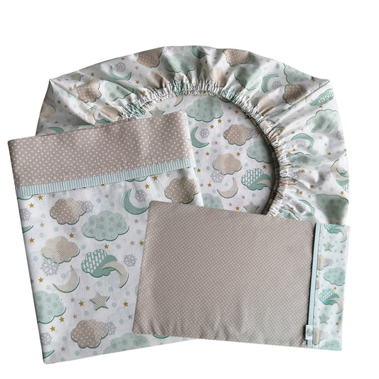 Set de Sábanas para Colecho 3 Piezas Diseño Invierno